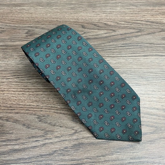 Robert Talbott Other - Robert Talbott Green w/ Blue Paisley Check Tie